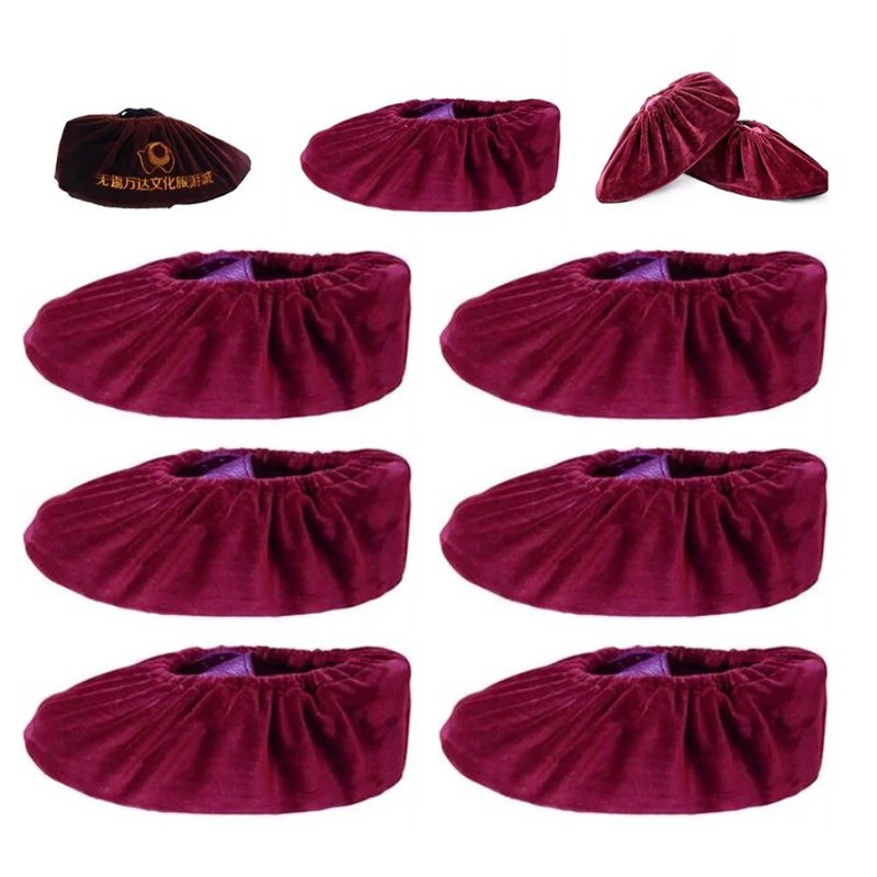 Flannel Shoe Cover with Sole 1