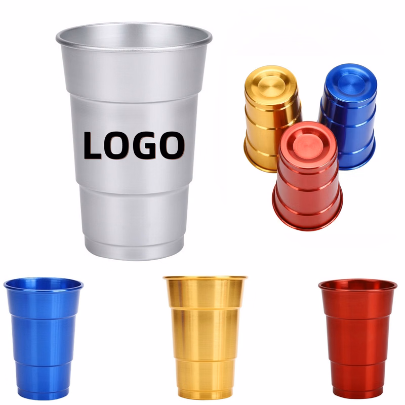 Recycled Aluminum Stadium Party Cup 17oz