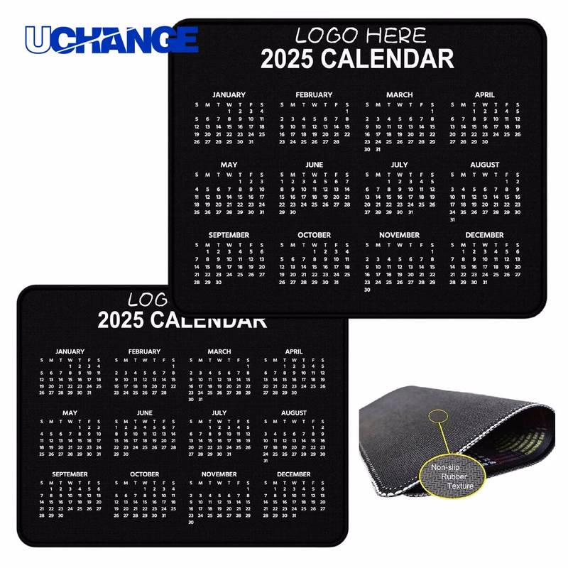 Hard Surface Calendar Mouse Pad Mat for Organization