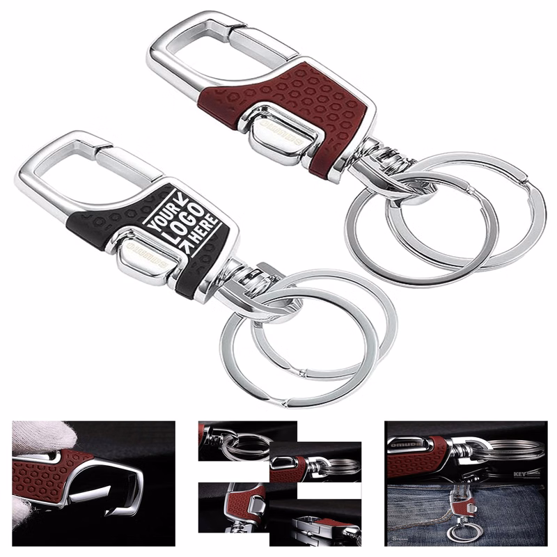 Men Stainless Heavy Duty Car Keychain Elegance Key Holder