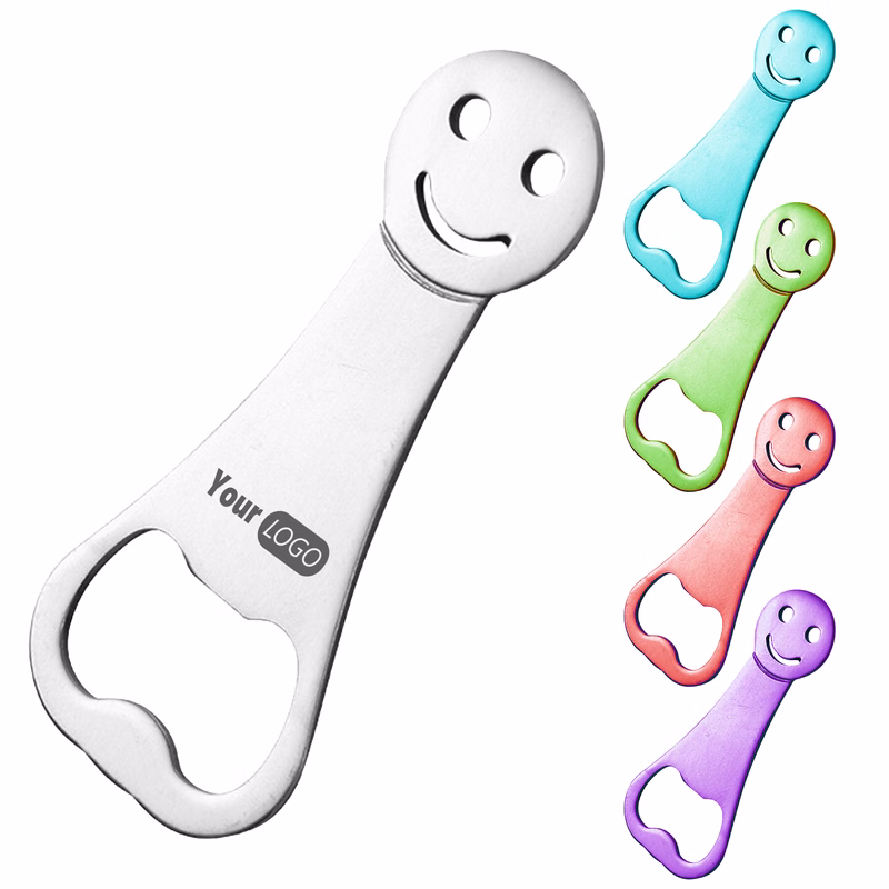 Stainless Steel Cheerful Custom Smiley Face Bottle Opener For Every Occasion