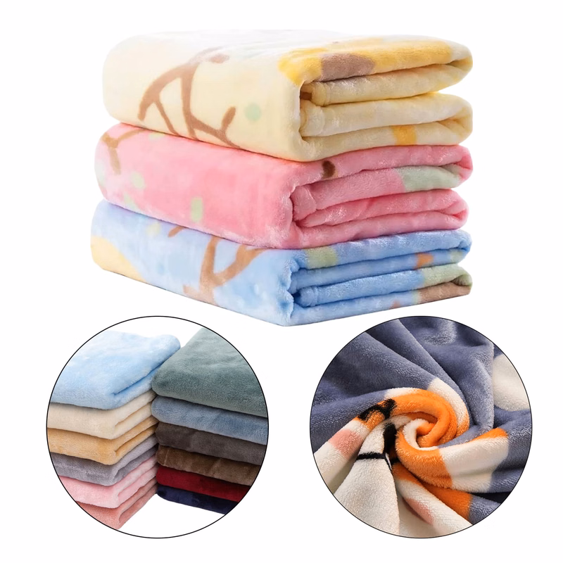 Warm Fleece Blanket Mul Sizes Avail