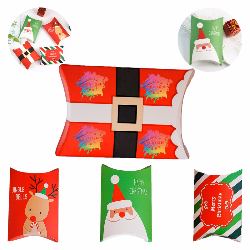 MOQ 100pcs Santa Reindeer Snack Box