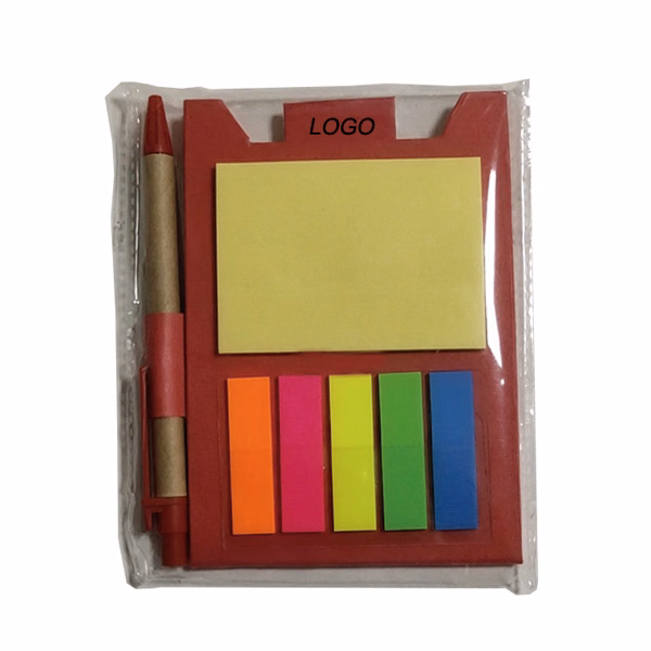 Sticky Note With Flag Set