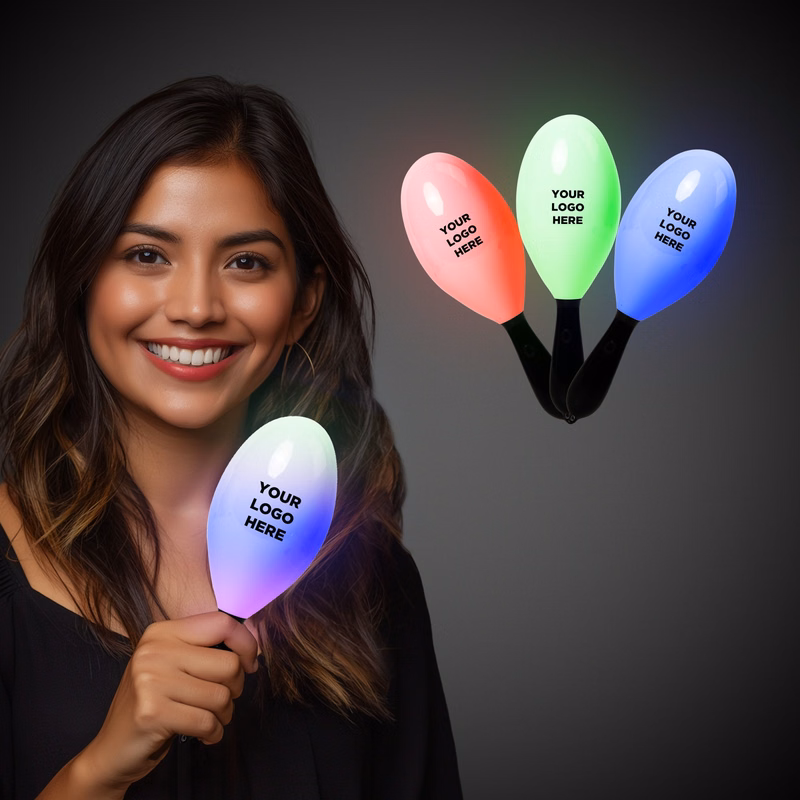 7 1/2" Light-Up Glow Maraca