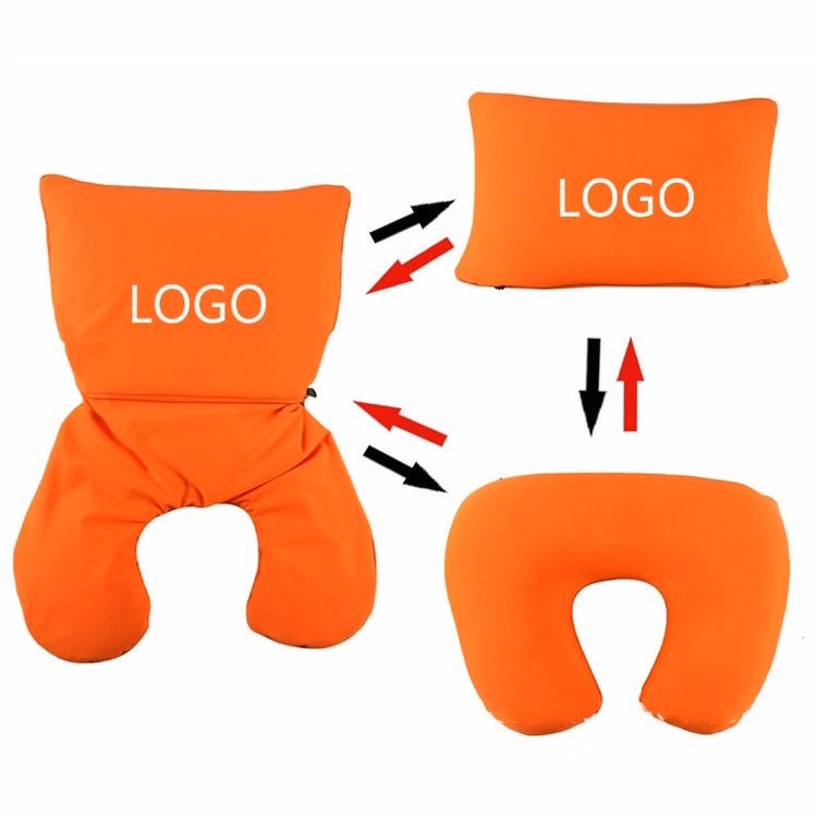 2 in 1 Soft U-Shaped Travel Pillow