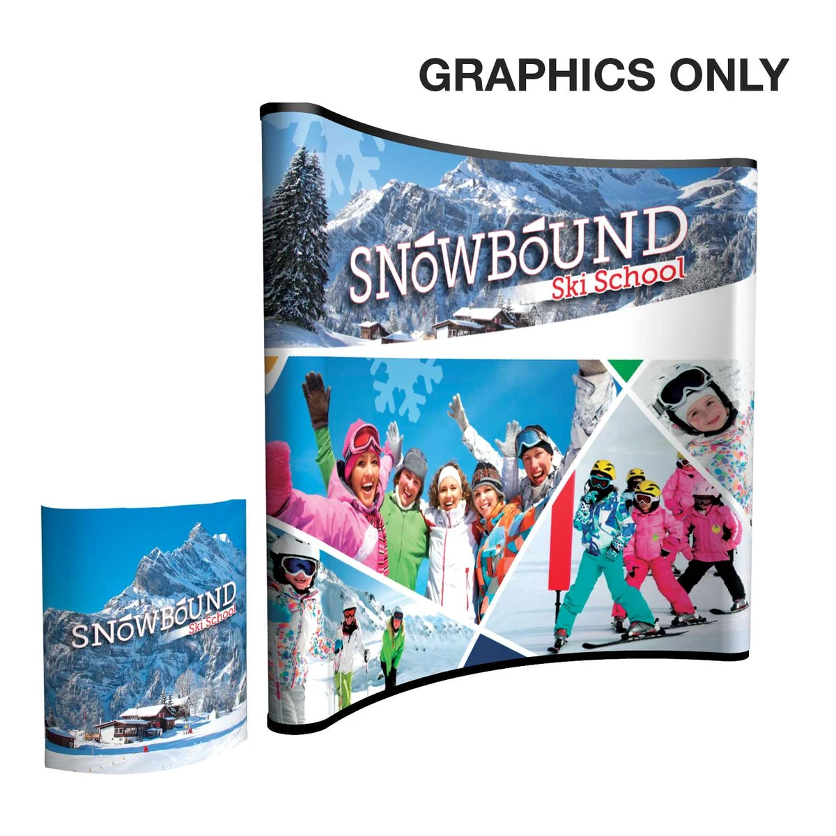 9-Quad Curved InterChange Graphic Panels (Mural) 1
