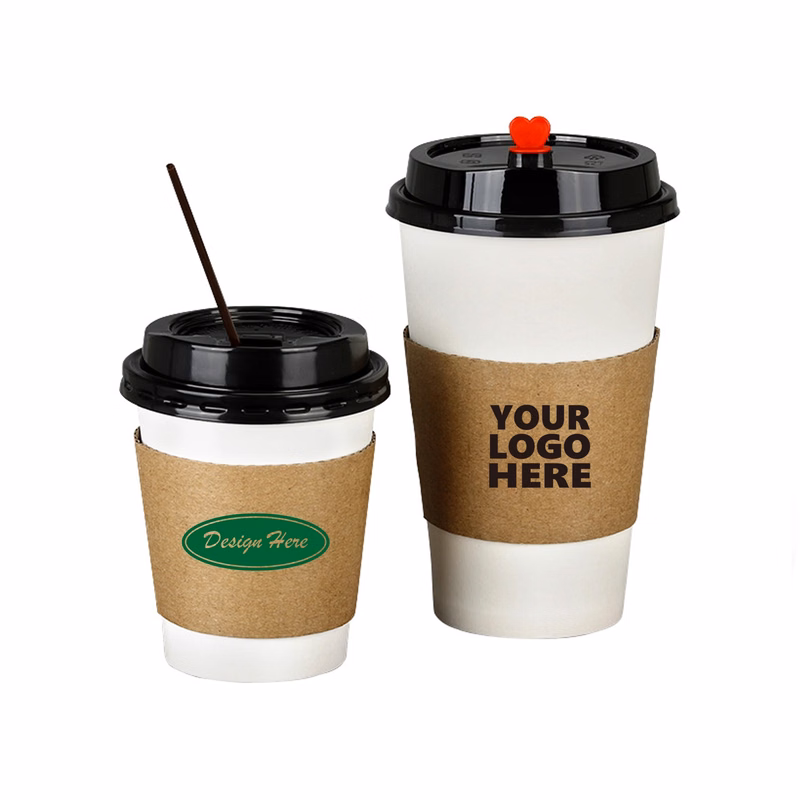 Disposable Kraft Paper Insulated Cup Sleeve