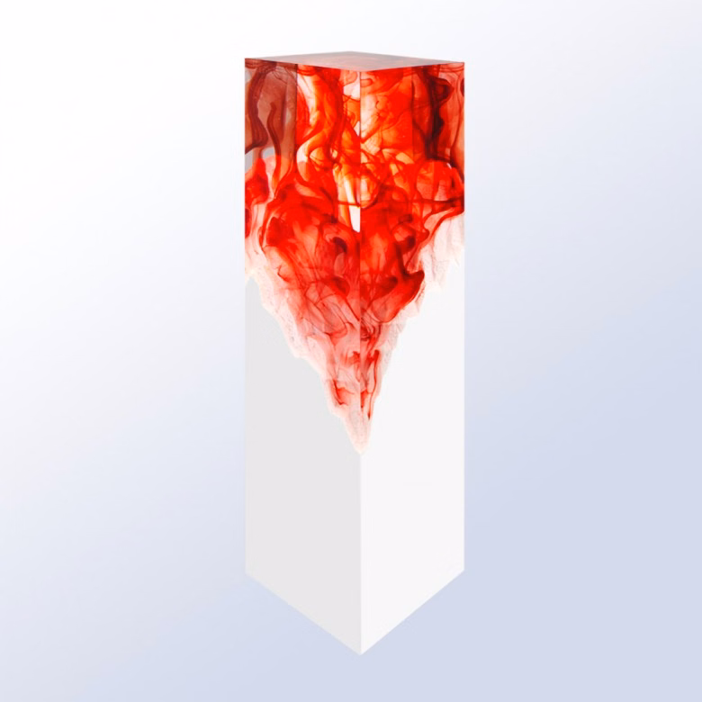 Vibrance Award-Red 9.5"