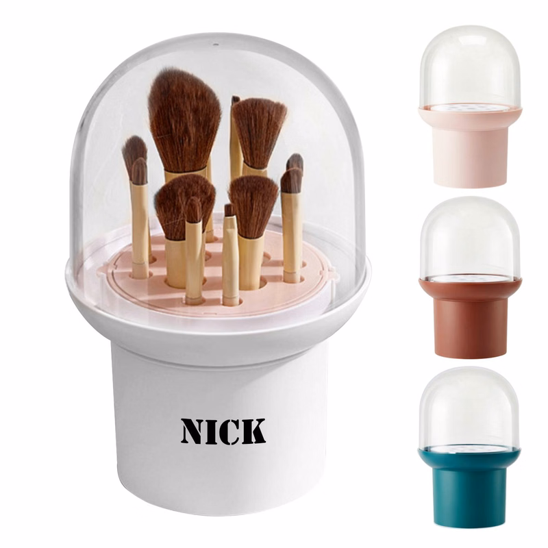 PP Portable cosmetic brush storage box