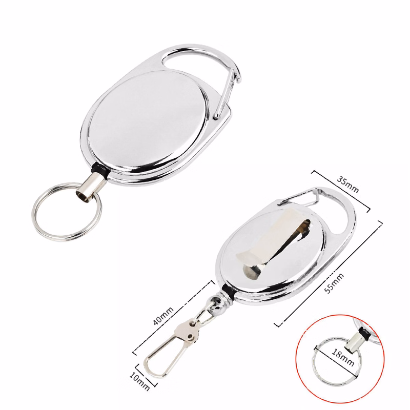 Metal Badge Reel with Pull Cord