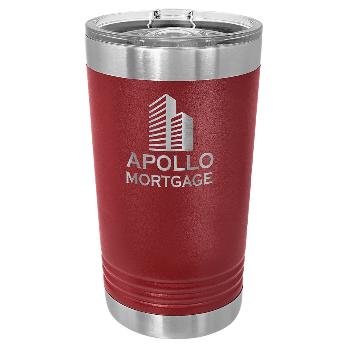 Polar Camel Maroon 16 oz. Pint with Slider Lid 1