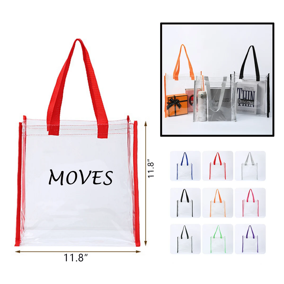 PVC Transparent Plastic Handbag 1