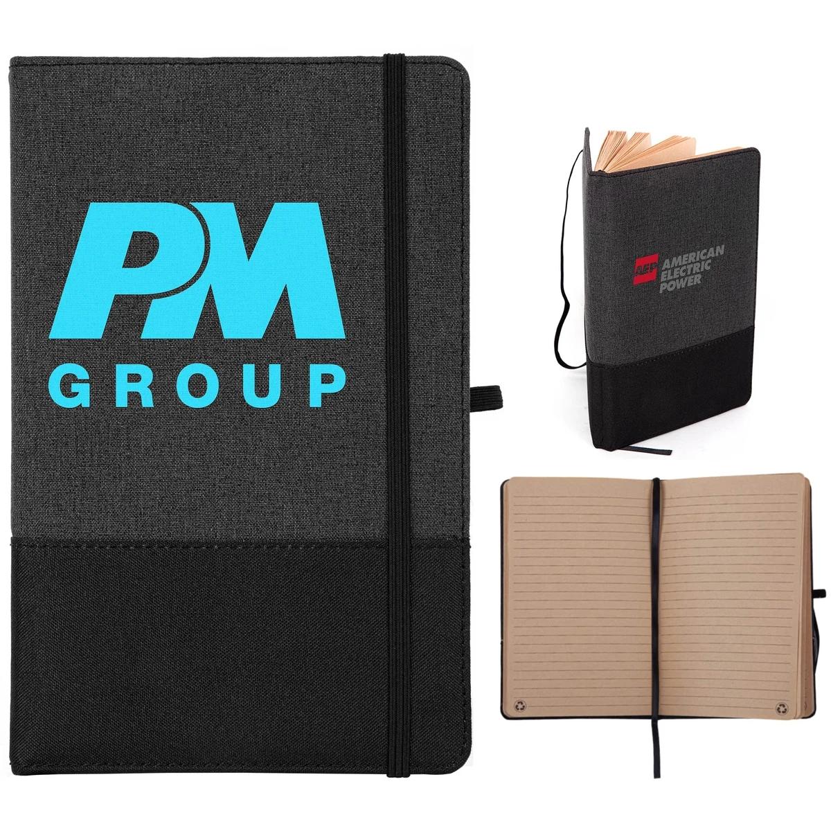 RPET Two Tone Journal with Recycled Kraft Paper 1