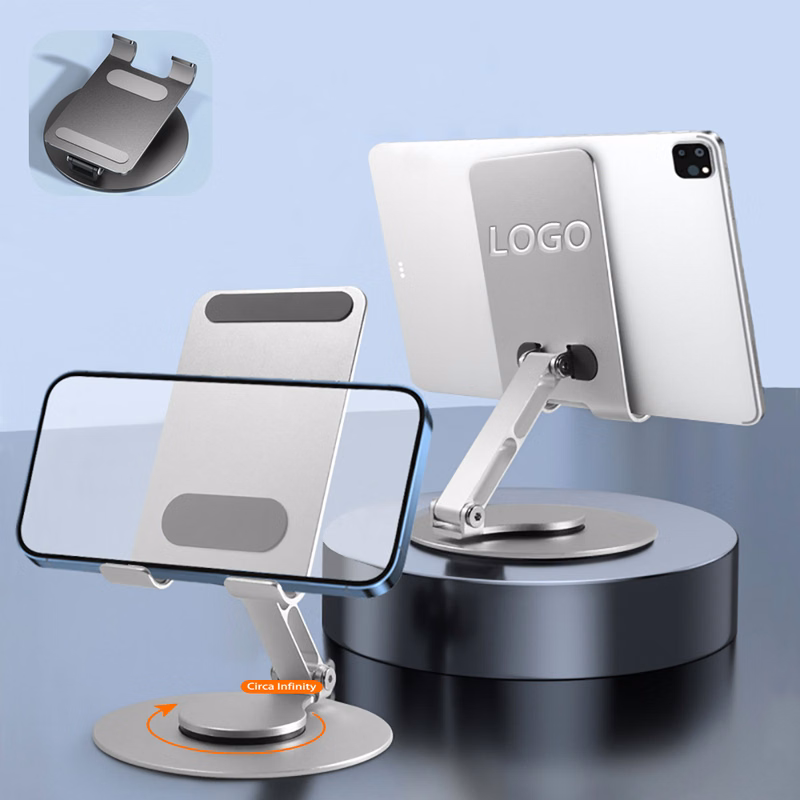 360° Rotating Foldable Aluminum Phone/Tablet Stand