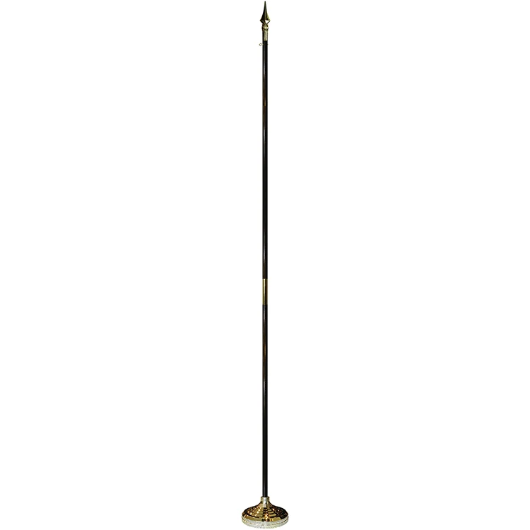 9' Oak Pole Indoor Mounting Set with Spear Top 1