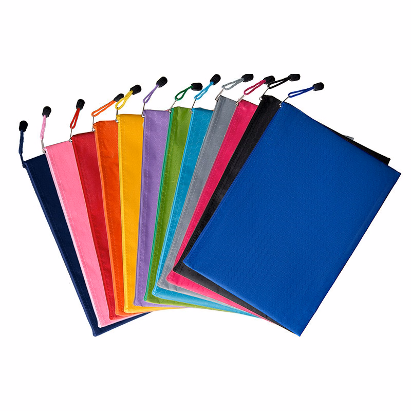 A4 Oxford Fabric Zipper File Pouch