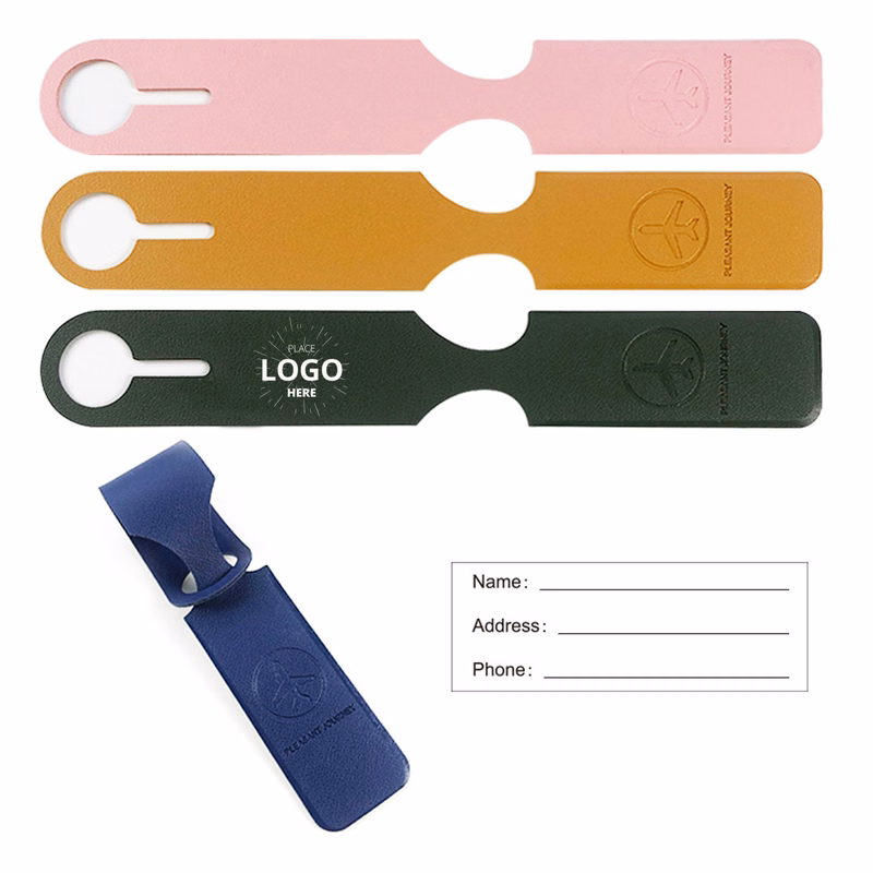 Long Strip PU Luggage Name Tag