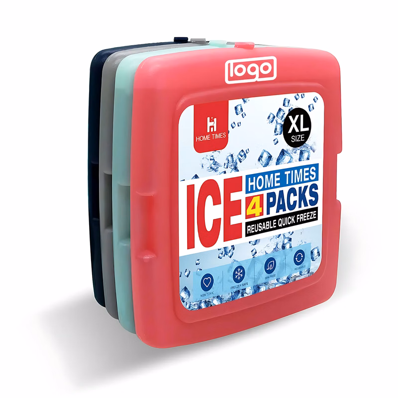 Reusable Quick-Freeze Ice Packs - Slim & Space-saving