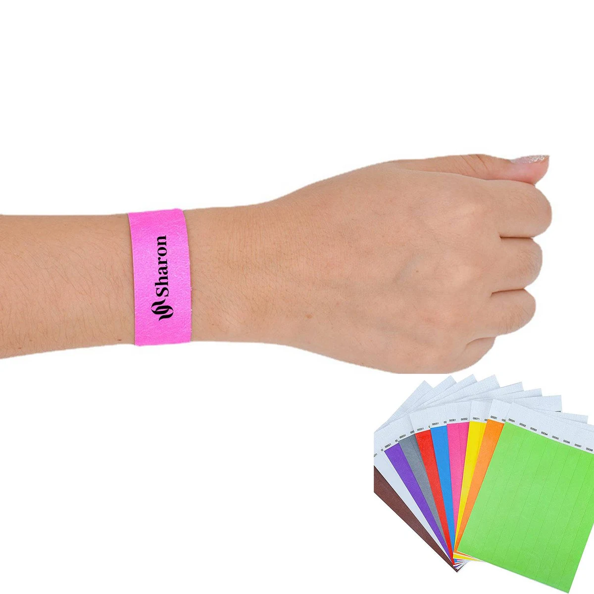 Custom color Tyvek Wristbands 1