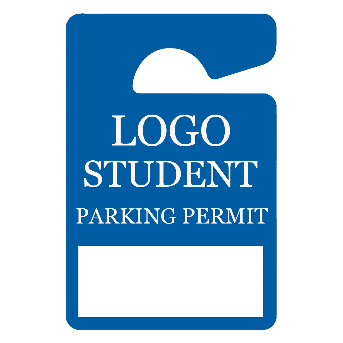 School Plastic Hang Tag 1