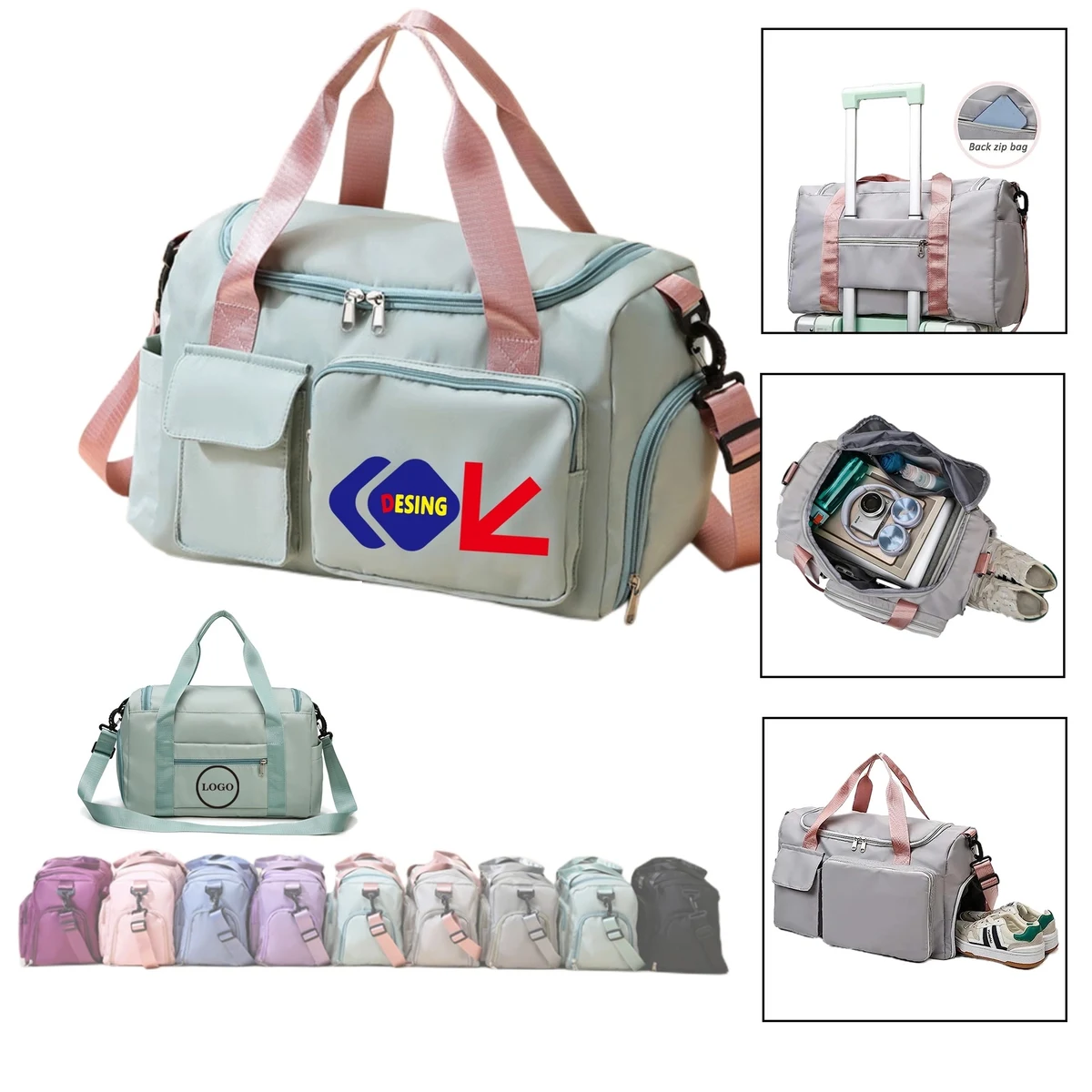 Travel Beach Waterproof Duffel Bag With Compartmen 1