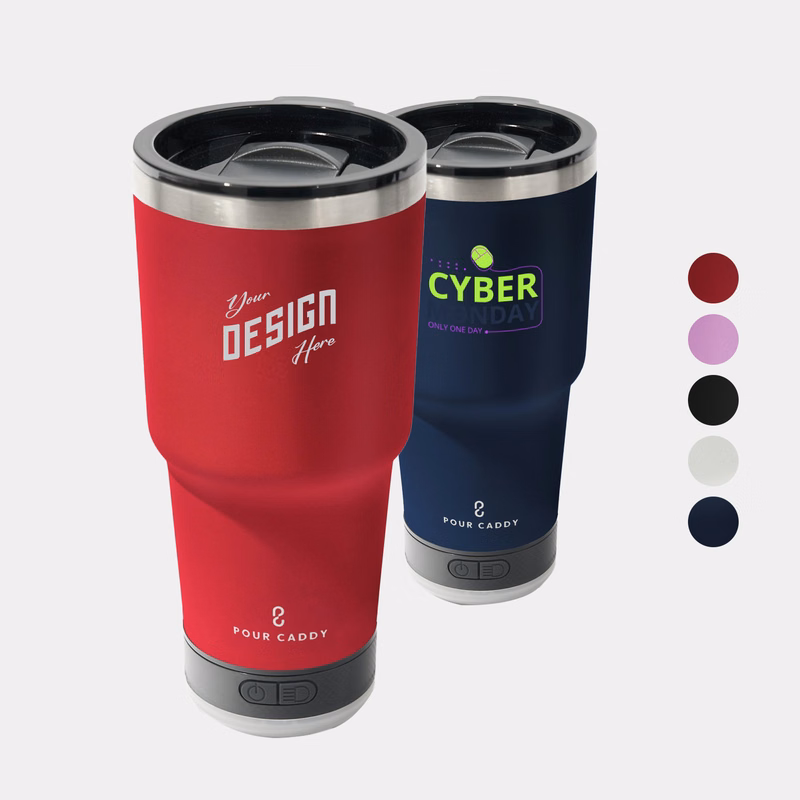 Pour Caddy® Go Caddy 28 oz Insulated Tumbler with Bluetooth Speaker
