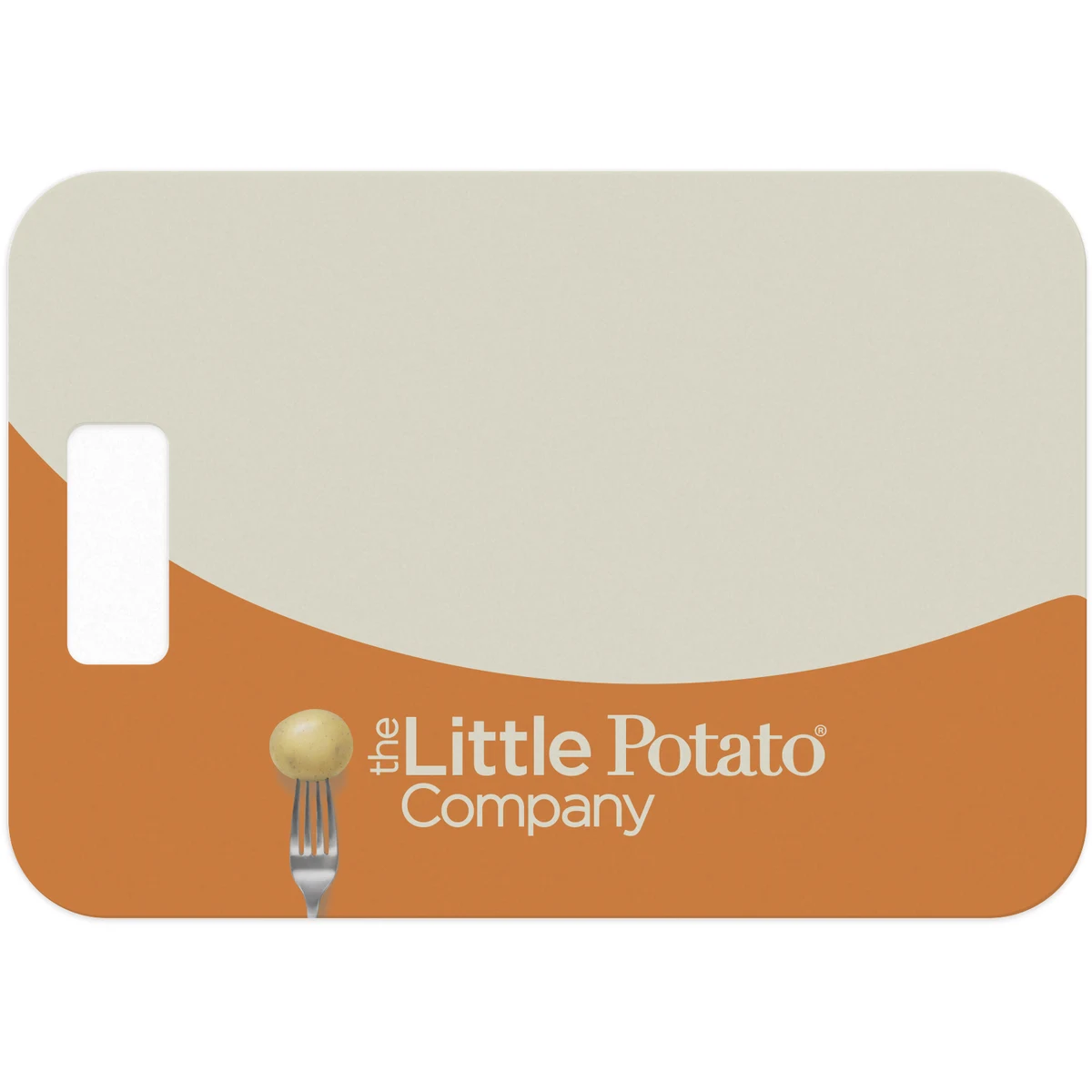 Flexible Cutting Board on FDA .030 clear plastic, with cut-out handle (7.625" x 11") Full Colour 1
