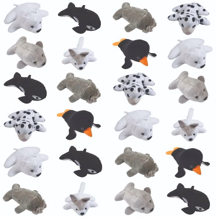 Mini Arctic Stuffed Animals 4" - Assorted