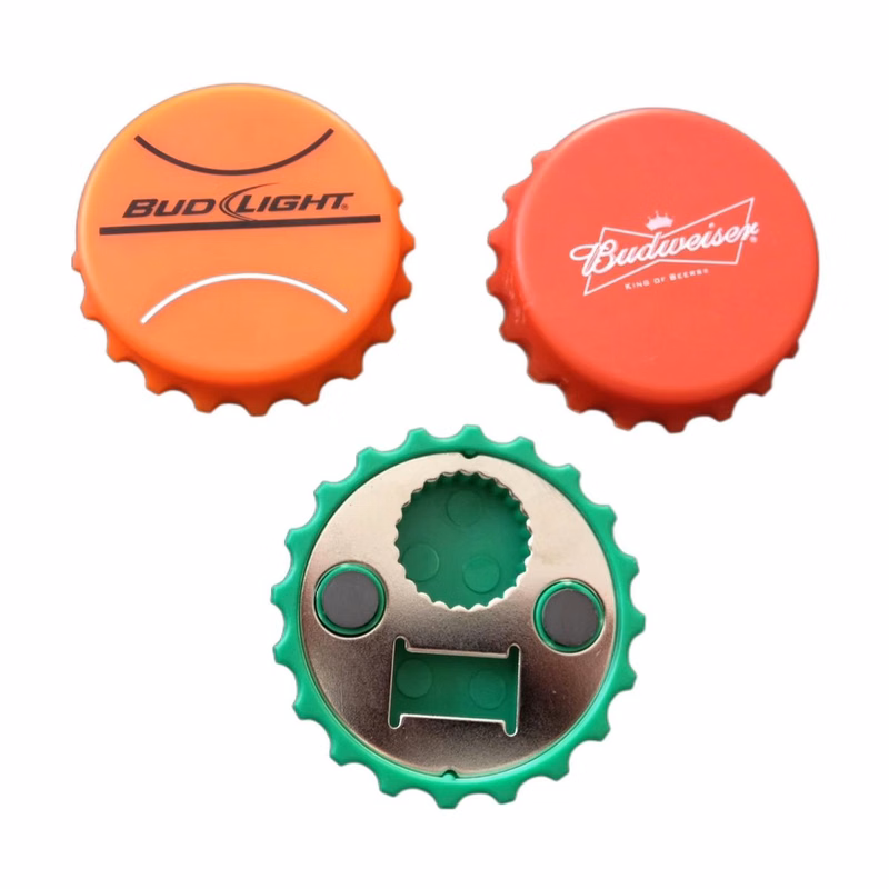 2-in-1 Magnetic Bottle Cap Opener & Fridge Sticker