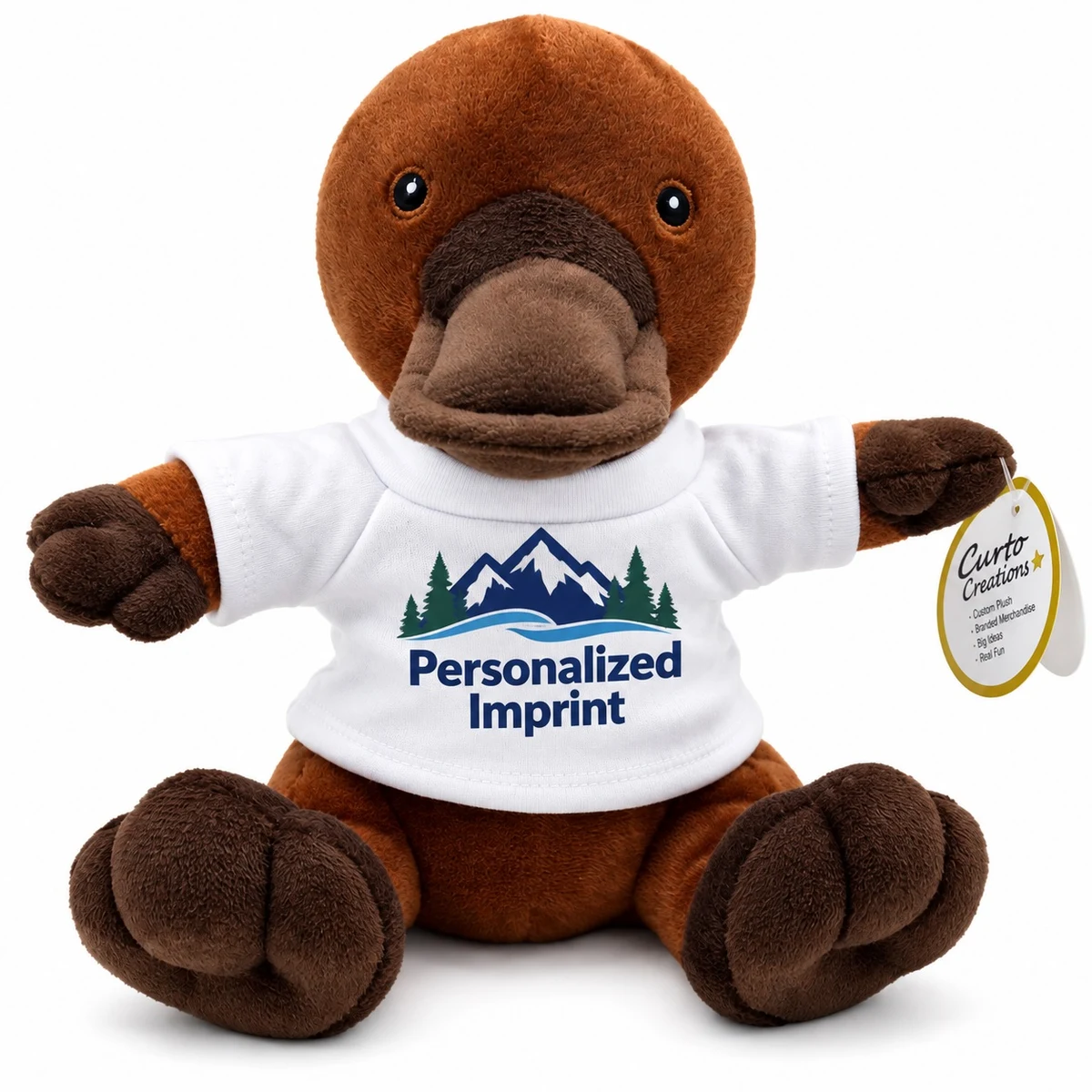 Super Soft Stuffed Animal, 8"- Platypus 1