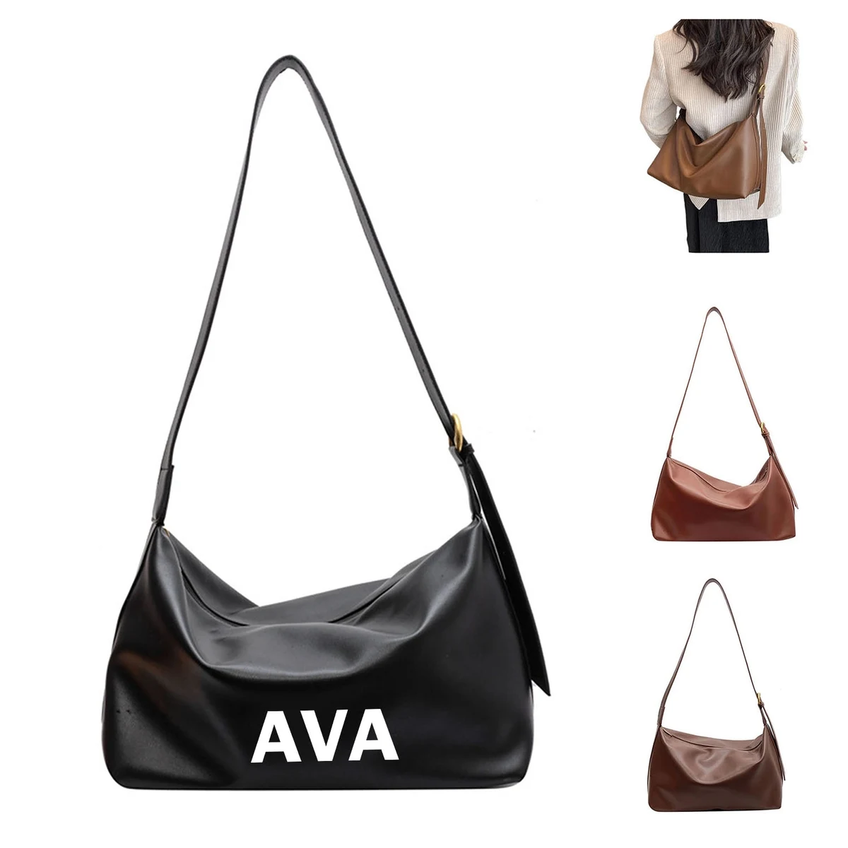 PU Leather Crossbody Large Capacity Bag 1