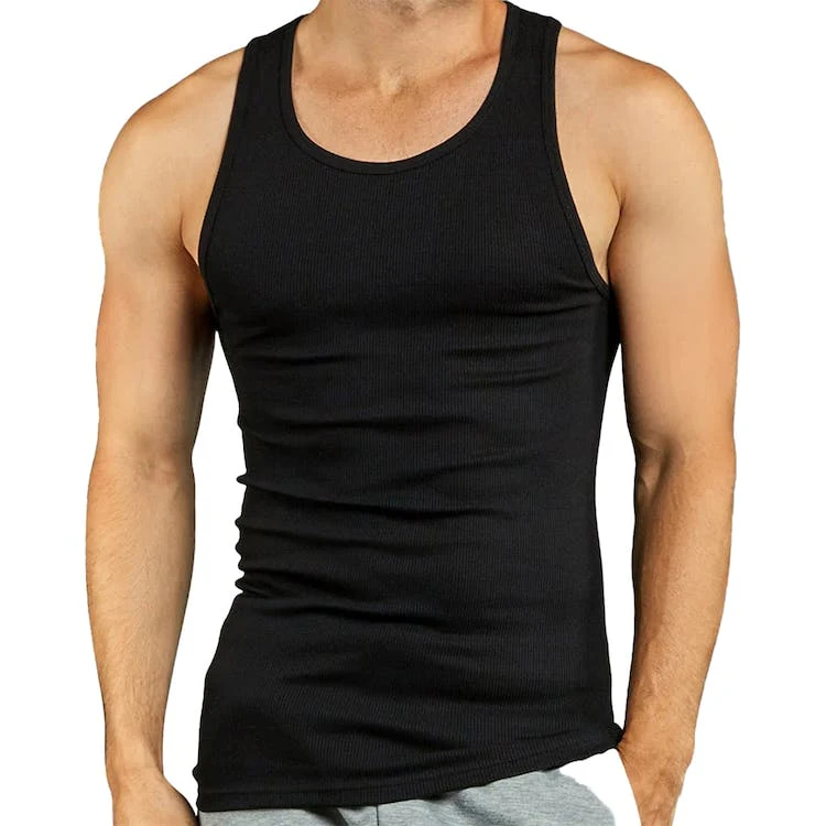 Men's Tank Tops - Black & Gray Size S 3 Pack 1