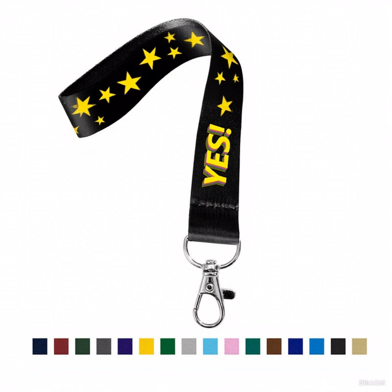 MOQ 30pcs Full Color Printed Polyester Lanyard