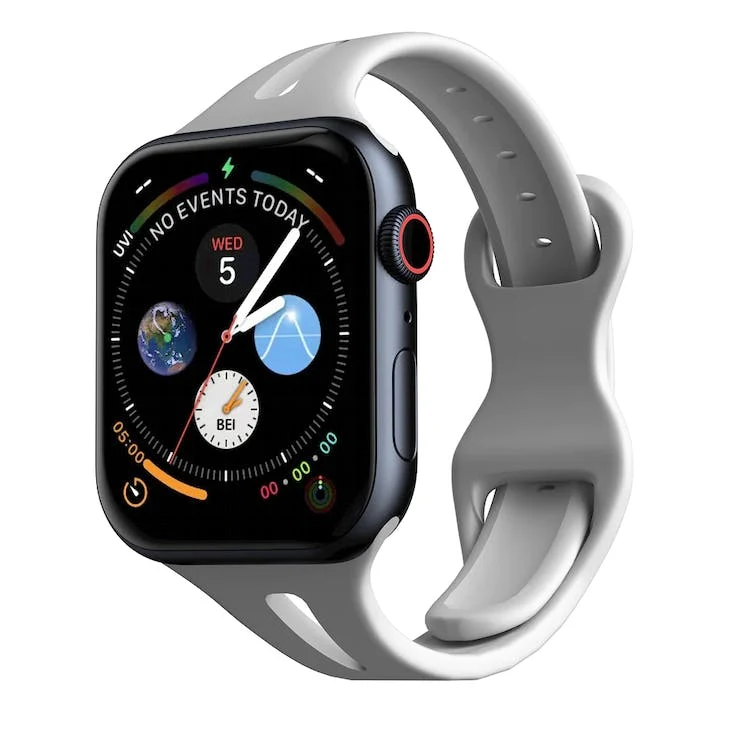 Apple Watch Sleek Silicone Bands - Gray 38mm/40mm/41mm 1