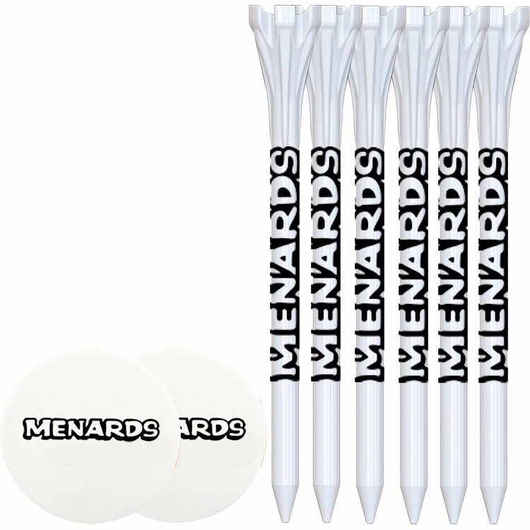 6 Flytee Tees 3-1/4", 2 Ball Markers
