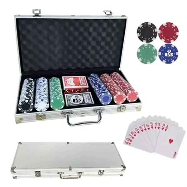 Aluminum Case Poker Set W/ 500 Chips for Texas Holdem 1