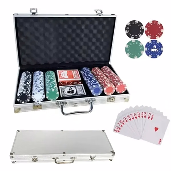 Aluminum Case Poker Set W/ 500 Chips for Texas Holdem