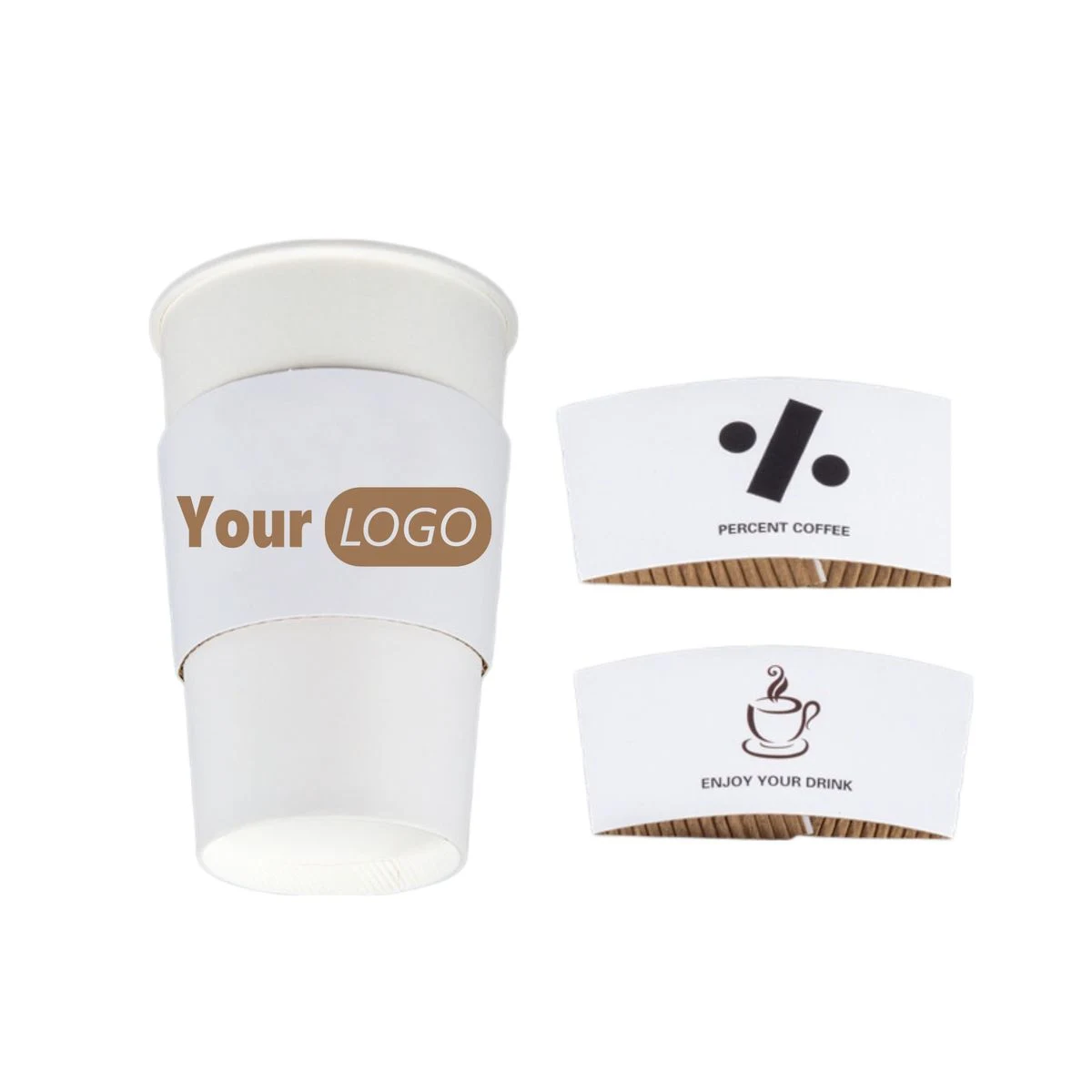 Kraft Paper Coffee Cup Sleeves 1