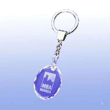 OVAL CRYSTAL KEY CHAIN 1