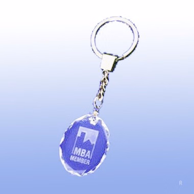 OVAL CRYSTAL KEY CHAIN