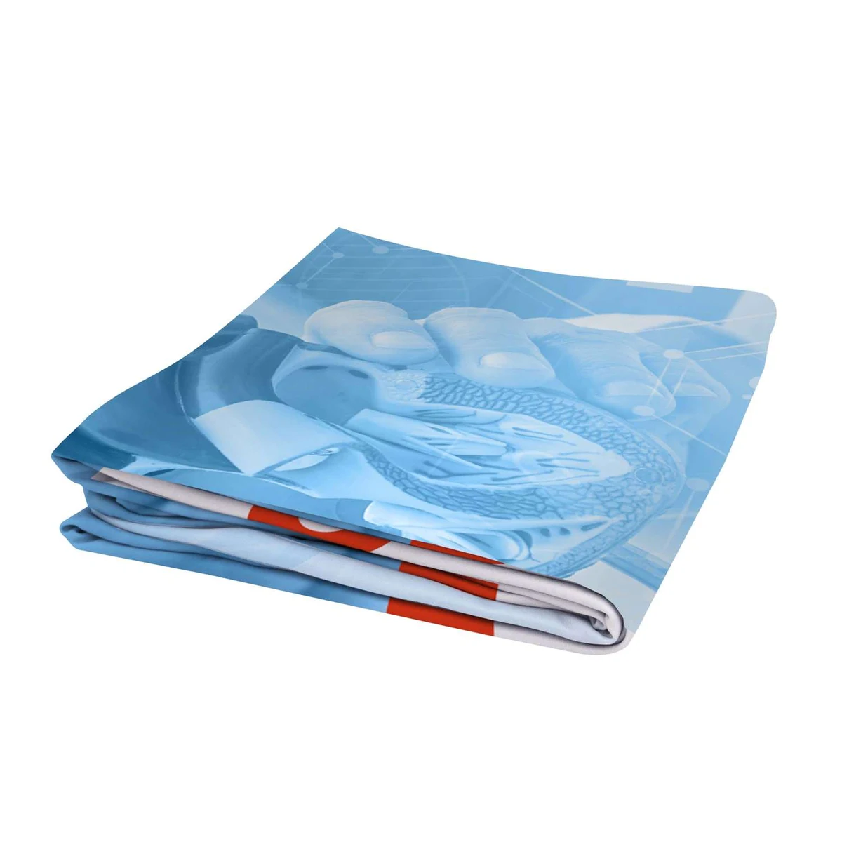 8'W x 10' Tall EuroFit™ Straight Wall Graphic Cover (Recycled Polyester Knit) 1