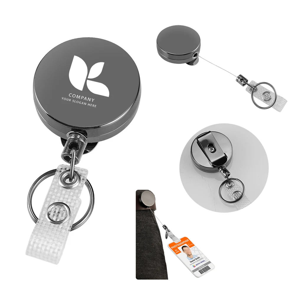 Heavy-Duty Metal Retractable Badge Reel 1