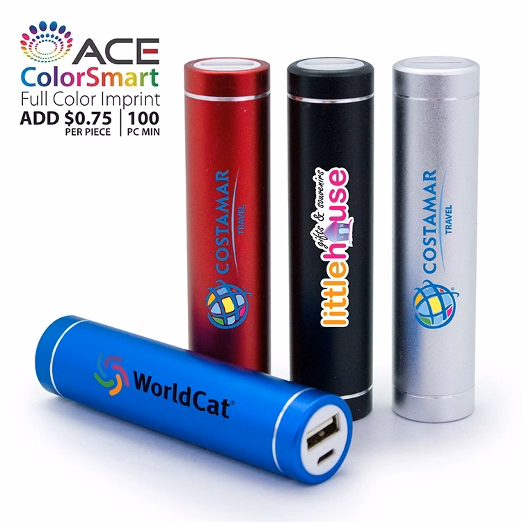 Cambridge - 2200 mAh Portable Cylinder USB Power Bank