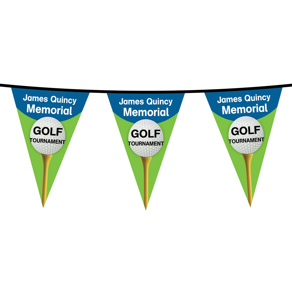 30' PVC Triangular Pennant Strings 1