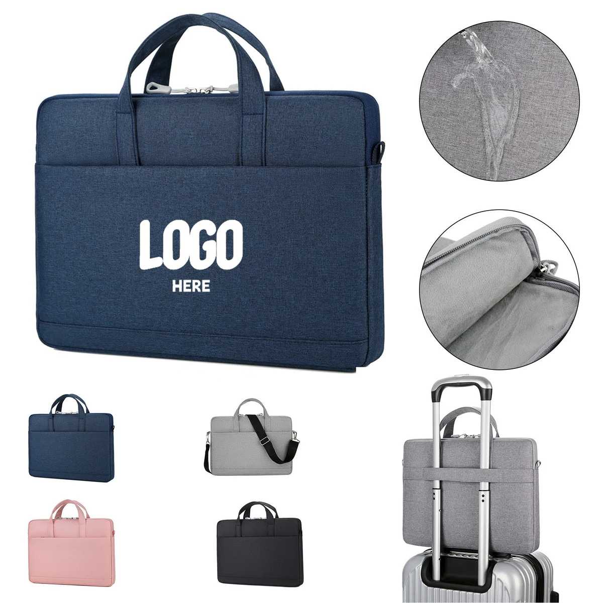 Oxford Laptop Case Sleeve With Shouder Strap 1