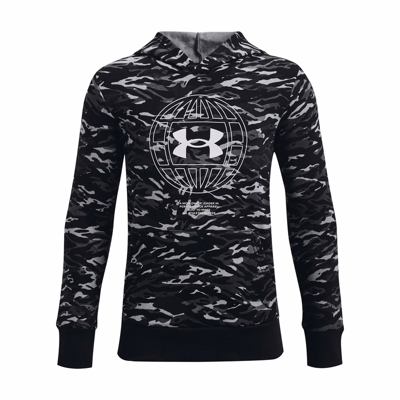 Boys' UA Rival Fleece ANAML Printed Hoodie 