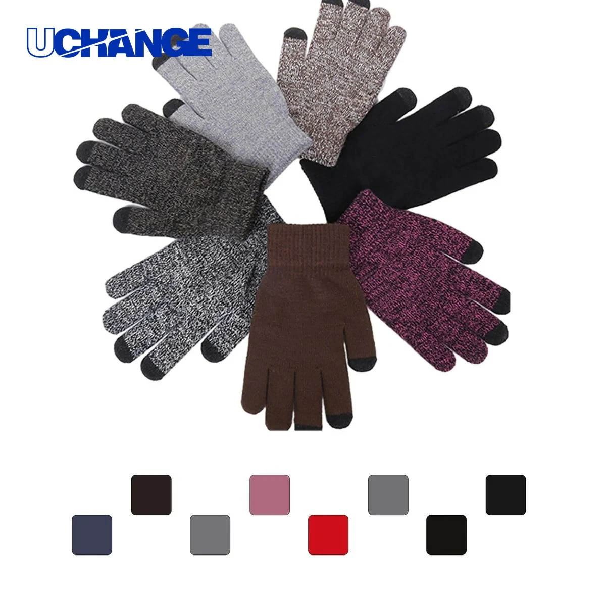 Knitted Warm Touchscreen Gloves 1