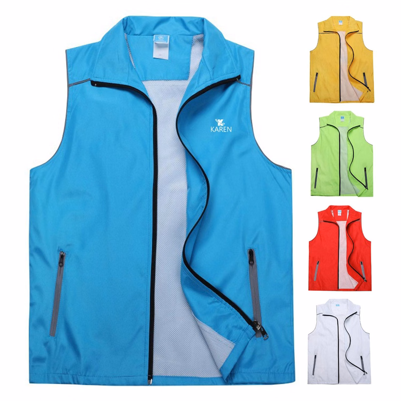 Fashionable Breathable Work Vest W/ Mesh Inside