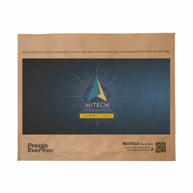 Full Color Cushioned Natural Paper Mailer (14" x 9")